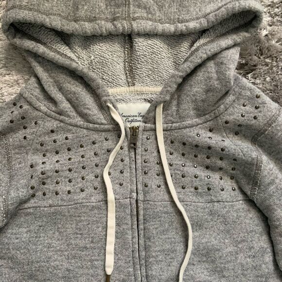 🚨 3 for $25 - AMERICAN Eagle Quarter Sleeve Zip Up Sweater - Picture 4 of 6